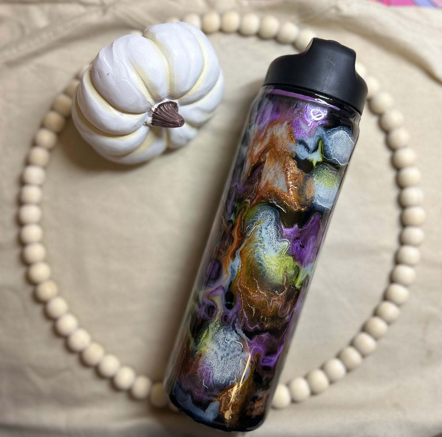 Halloween ink swirl