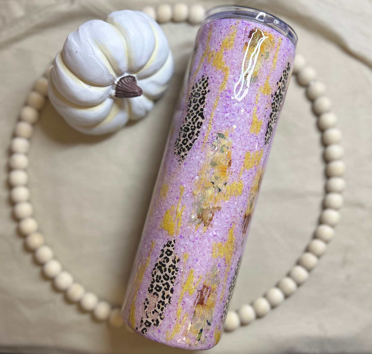 Cross & Sunflower Tumbler