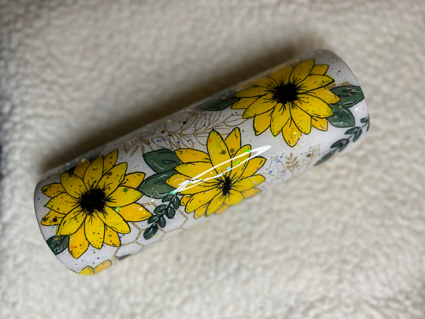 Hand painted sunflower