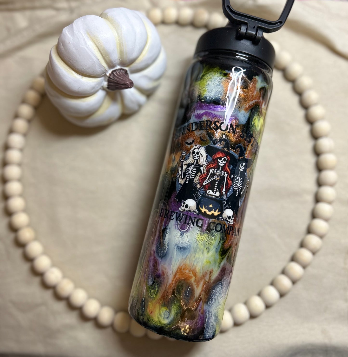 Halloween ink swirl