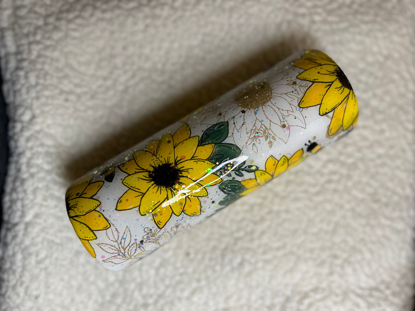 Hand painted sunflower