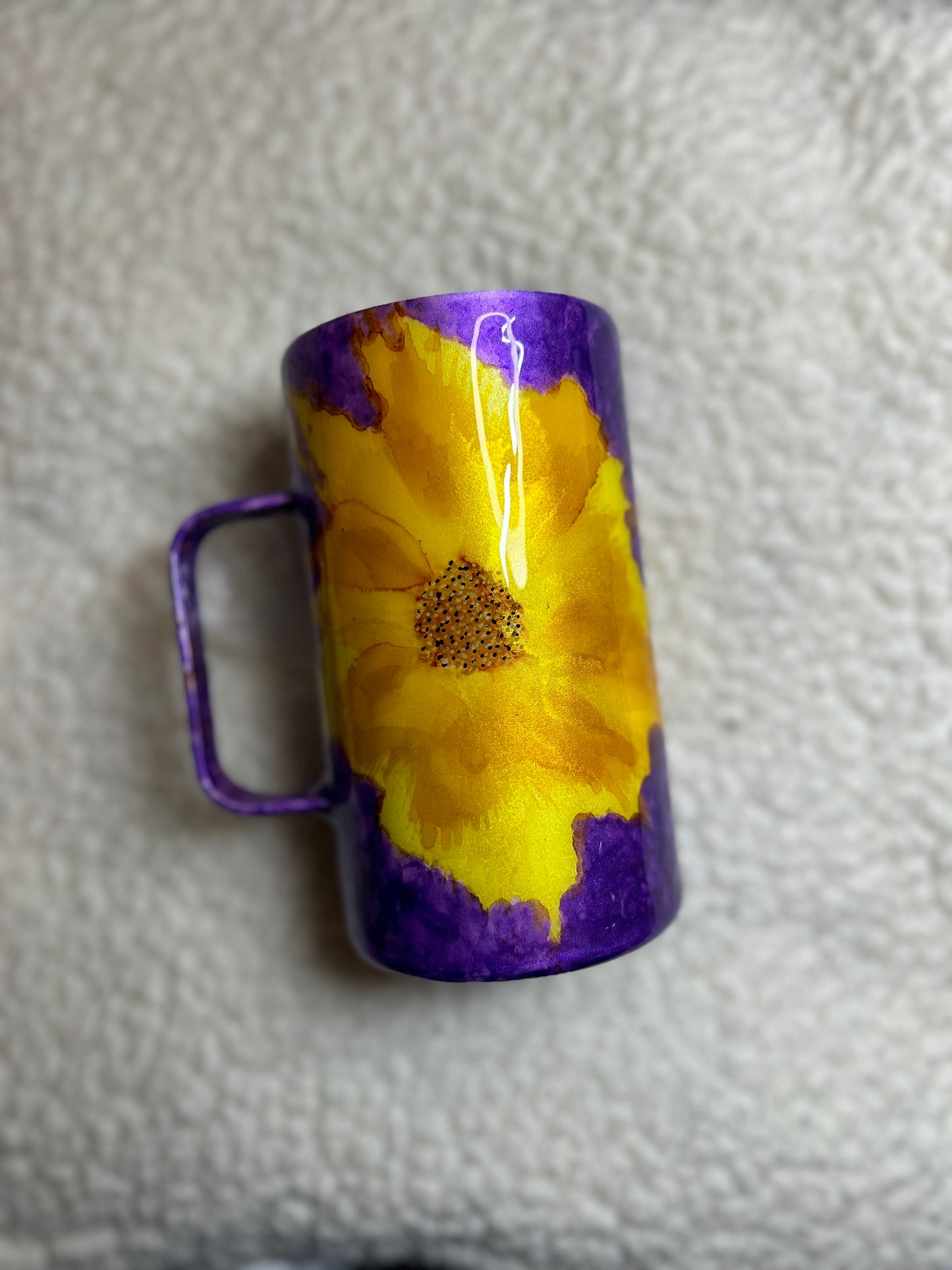 Sunflower ink drop
