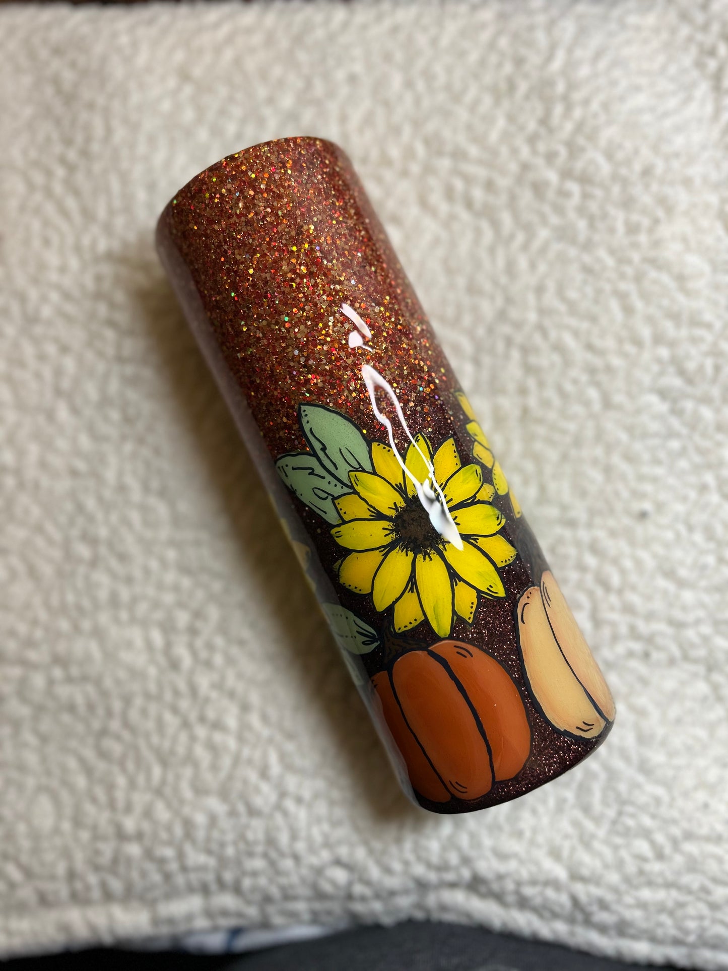 Hand painted sunflower & pumpkins