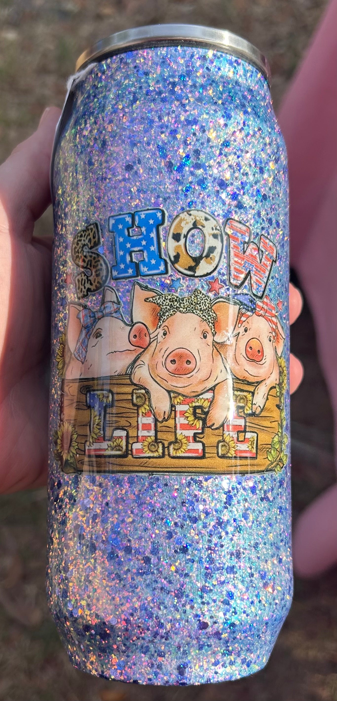 Soda can style pigs