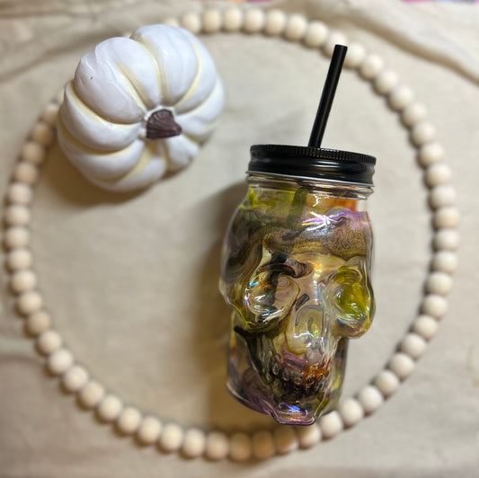 Glass skeleton head ( see through)