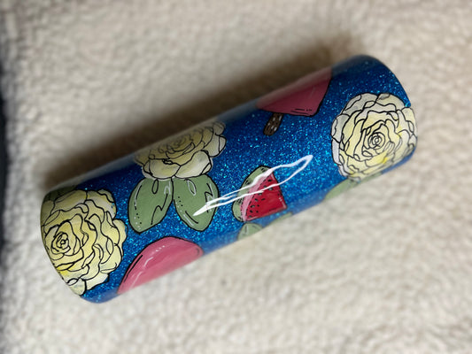 Hand painted watermelon & roses
