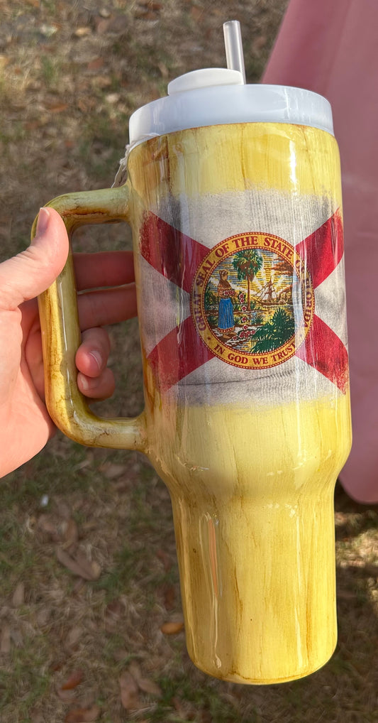 Wood grain Florida seal
