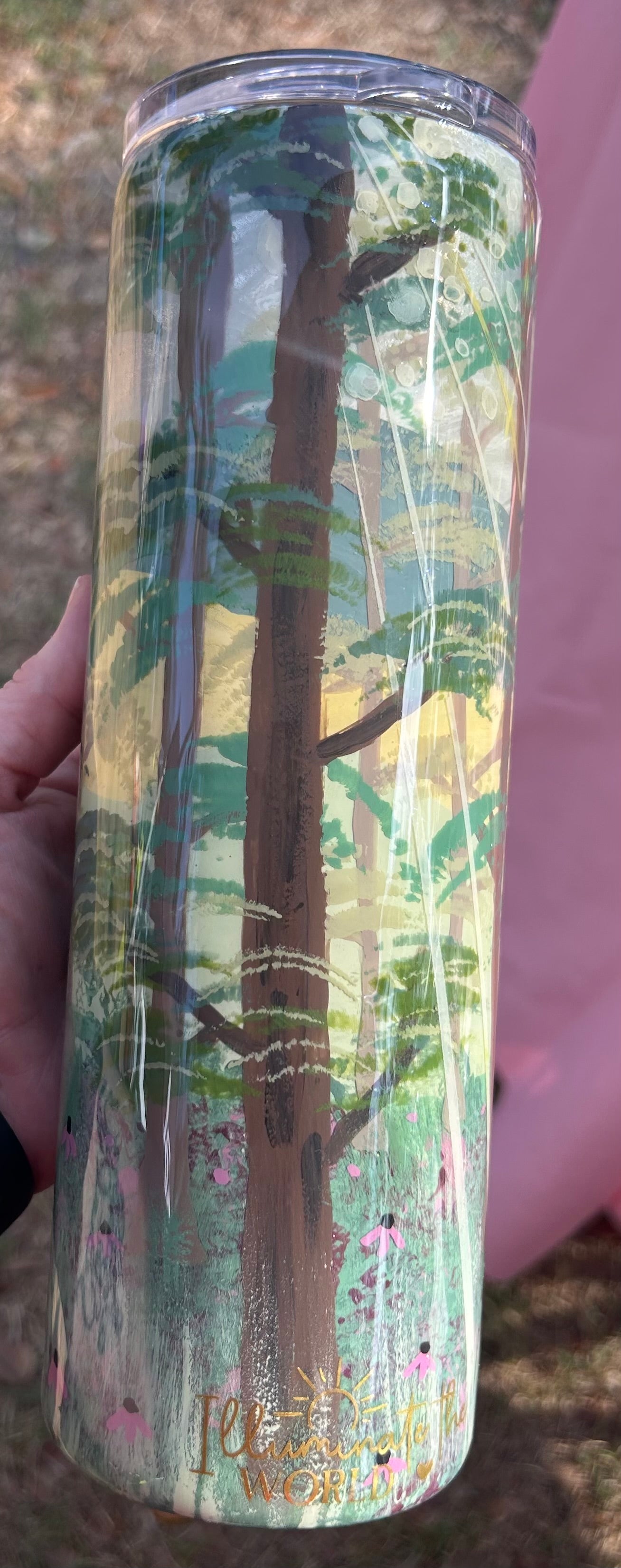 Hand painted forest