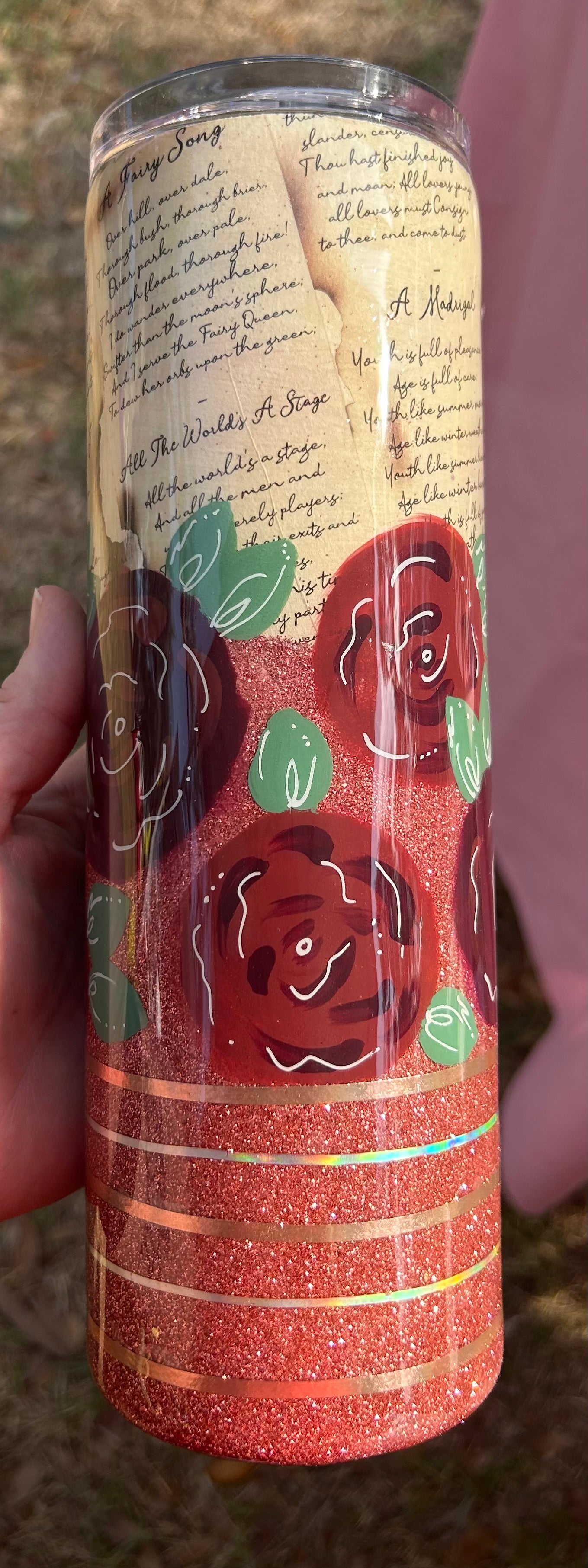Hand painted roses