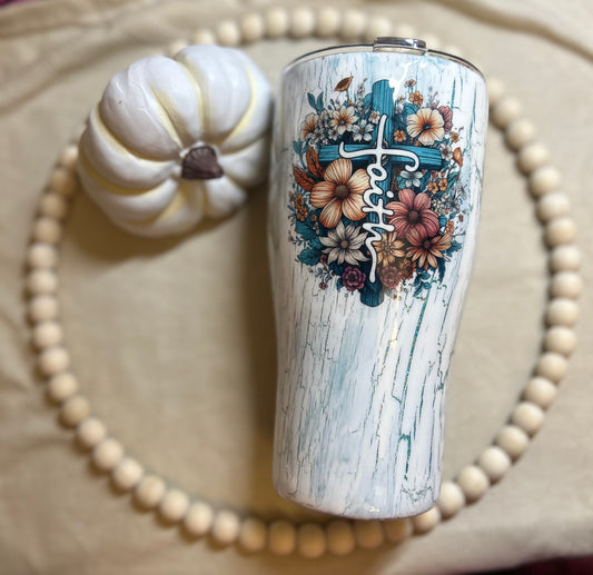 Faith crackle tumbler
