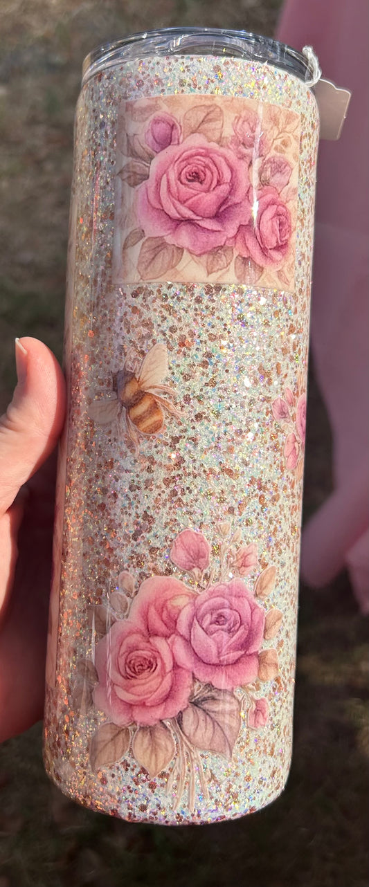 Floral bee vintage