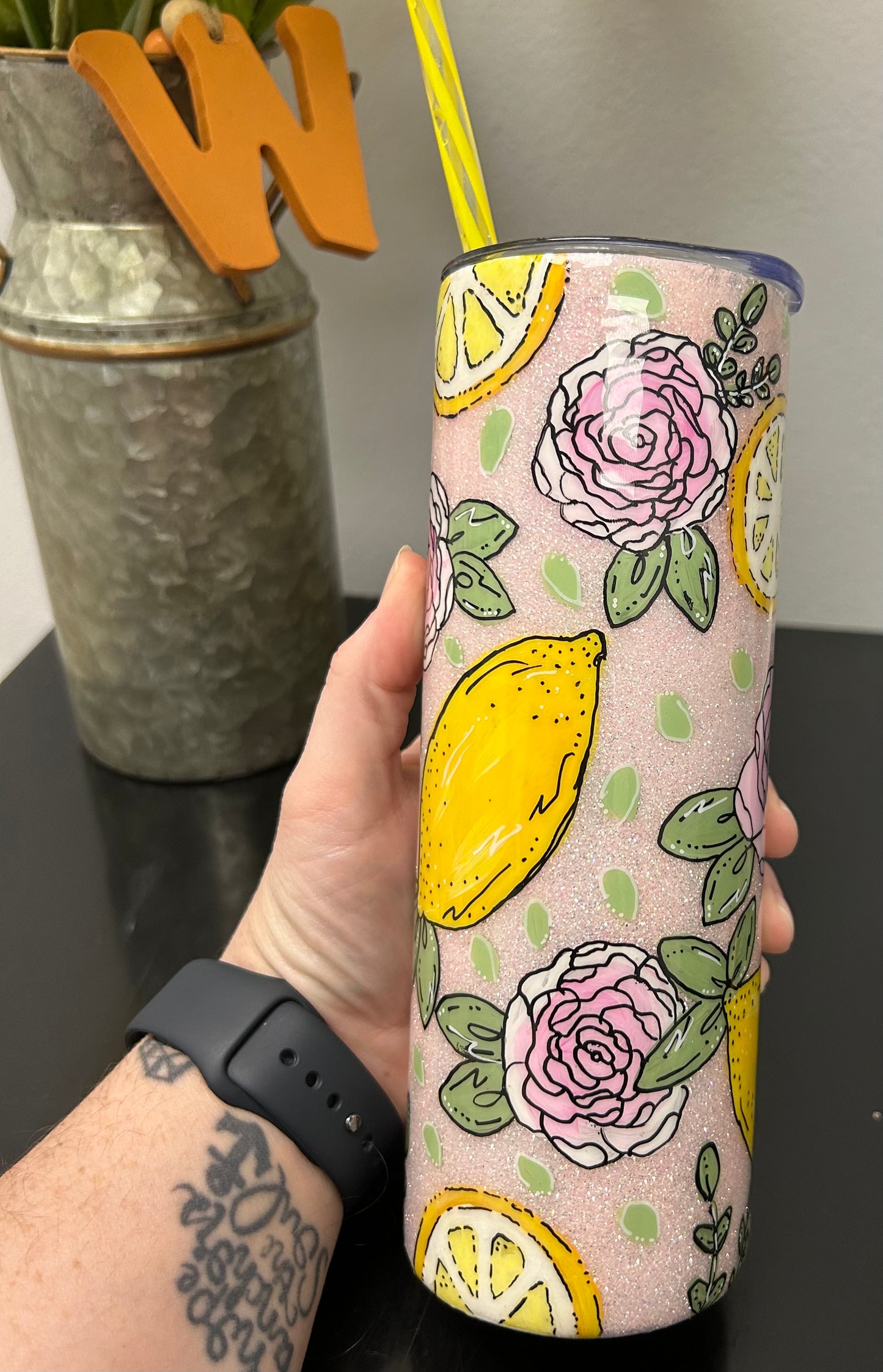 Custom Hand Painted Tumbler